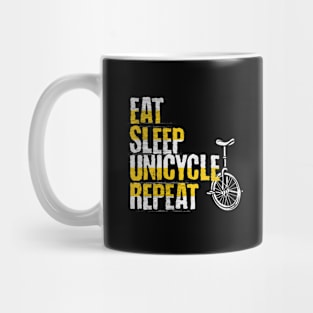 Eat Sleep Unicycle Repeat Mug